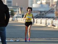 5位でゴールインした野尻選手